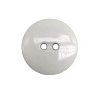 Botones Blancos y Negros - 6 Medidas - 2 Agujeros - Accesorio Costura - Fabricado y Enviado desde España (Blanco, 20 mm)