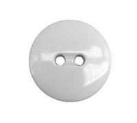 Botones Blancos y Negros - 6 Medidas - 2 Agujeros - Accesorio Costura - Fabricado y Enviado desde España (Blanco, 18 mm)