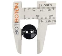 Botones Blancos y Negros - 6 Medidas - 2 Agujeros - Accesorio Costura - Fabricado y Enviado desde España (Negro, 12 mm)