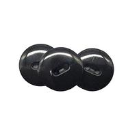 Botones Blancos y Negros - 6 Medidas - 2 Agujeros - Accesorio Costura - Fabricado y Enviado desde España (Negro, 15 mm)