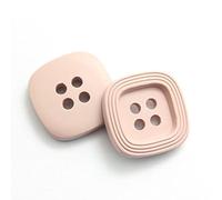 Botones, Botones, 20 piezas cuadrados de pintura resina 4 agujeros Abrigo mujer cortavientos Accesorios-Azul, 25 mm(Light Pink,28MM)
