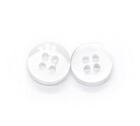 Botones, Botones, 30 piezas 4 agujeros 9/10/11 mm planos de resina for camisa for decoraciones ropa Accesorios bricolaje hechos a mano-Verde, 11(White,11mm)