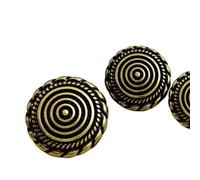 Botones Botones Circulares De Metal for Traje, Chaqueta, Suéter, Abrigo, 10 Uds., Botón Redondo Accesorios Decorativos Simples(Color1,15MM)