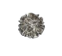 Botones Botones con forma de flores que se pueden combinar suéteres, trajes, faldas y sombreros exquisitos para Costura(4pcs,Silvery-2.30cm)