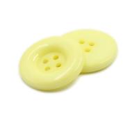 Botones Botones de abrigo de metal, 100 piezas Botones redondos de resina, 4 agujeros, botón de costura for ropa, cárdigans, abrigos, proyectos de manualidades(Light Yellow,28 mm)