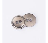 Botones Botones de abrigo de metal, 20 piezas de botones pequeños de 12 mm con 2 orificios, botón redondo for ropa, camisa, proyectos de manualidades(Silver)