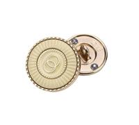 Botones Botones de costura moda clásicos for ropa chaqueta metal Material Accesorios blusa(Golden,18mm-10pcs)