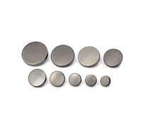 Botones, botones metálicos, 10 Uds. Botones for coser ropa Simple, 10mm, 15mm, 20mm y 25mm, for costura(Black,25mm)