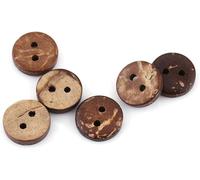 Botones, botones metálicos, Botones de costura, 400 piezas redondos decorativos cáscara natural 2 agujeros for coser manualidades bricolaje 10 mm