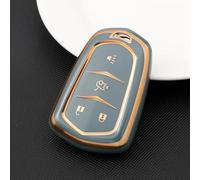 Botones Carcasa Compatible Con Cadillac Para ATS CT6 Para CTS DTS XT5 Para Escalade ESV SRX STS XTS ELR 2014 2015 2016 2017 2018 1 Uds Protector De Carcasa De Funda Para Llave De Coche