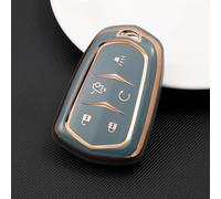 Botones Carcasa Compatible Con Cadillac Para ATS CT6 Para CTS DTS XT5 Para Escalade ESV SRX STS XTS ELR 2014 2015 2016 2017 2018 1 Uds Protector De Carcasa De Funda Para Llave De Coche