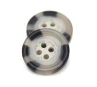 Botones clásicos con patrón de cuerno de imitación de resina de 25mm para abrigo de hombre, suéter, chaqueta, decoración, accesorios de costura, 25mm, 10 Uds.,Gris,25mm 10 Uds.