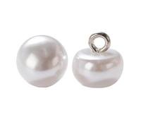 Botones coloridos de perlas de media cúpula, hongo de vástago de metal para ropa, decoración de mujeres y niños, mini costura (color, 30 piezas)