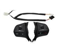 Botones Control Volante Botón De Control Del Volante Multifuncional Para KIA Para RIO 2011-2014 Interruptor Volumen De Audio Y Teléfono(Black-no heat)