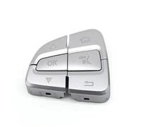 Botones Control Volante Cubierta Botones Control Volante Multifunción Para Coche 0999050300 Para Benz Clase C Para GLC W205 W253 2014-2019(Sliver L)