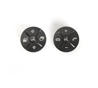 Botones Control Volante Cubierta De Botón Control Llave Volante Multifunción Para Automóvil 1648700558 Para Benz W164 W251 ML GL Clase R 2009-2017(Black 1 Pair)