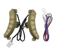 Botones Control Volante Para Great Para Wall Hover H3 H5 2010-2013 Botones De Control Audio Del Volante Con Luz Trasera(Brown)