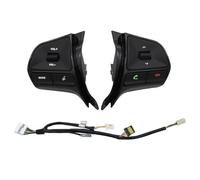 Botones Control Volante Volante Con Sonido De Teléfono Retroiluminado Botón De Control De Volumen Música Para KIA Para K2 2011 2012 2013 2014(Piano black-heat)