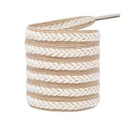 Botones, Cordones de orejas de trigo for mujer, adecuados for zapatos blancos pequeños, zapatos de lona, zapatos planos anchos de flores de algodón(Khaki,100cm)