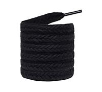Botones, Cordones de orejas de trigo for mujer, adecuados for zapatos blancos pequeños, zapatos de lona, zapatos planos anchos de flores de algodón(Black,120cm)