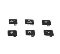 Botones Cubierta Panel Interruptor Cambio Marchas 6Pcs ABS para M3 F80 M4 F82 - Reemplazo Resistente y Estilizado para Conducción Manual (negro)