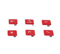 Botones Cubierta Panel Interruptor Cambio Marchas 6Pcs ABS para M3 F80 M4 F82 - Reemplazo Resistente y Estilizado para Conducción Manual (Día)