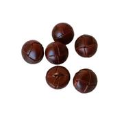 Botones cubiertos de piel auténtica de 15/19/21/23/26 mm, botón de cuero beige, negro, marrón, para abrigos y hebillas, 6 unidades