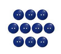 Botones de 1 pulgada (1 pulgada) 2 agujeros, 10 piezas, blanco, negro, transparente, botón de repuesto para manualidades de costura, perfecto para manualidades, abrigos, camisas, pantalones