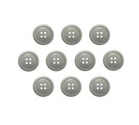 Botones de 1 pulgada (1 pulgada) 4 agujeros, 10 piezas, blanco, negro, transparente, botón de repuesto para manualidades de costura, perfecto para manualidades, abrigos, camisas, pantalones