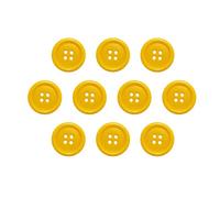 Botones de 1 pulgada (1 pulgada) 4 agujeros, 10 piezas, blanco, negro, transparente, botón de repuesto para manualidades de costura, perfecto para manualidades, abrigos, camisas, pantalones