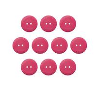 Botones de 1 pulgada (2.5 cm) 2 agujeros, 10 piezas, blanco, negro, transparente, botón de repuesto para manualidades de costura, perfecto para manualidades, abrigos, camisas, pantalones, pantalones