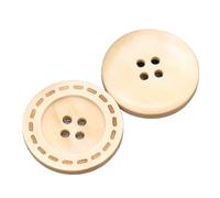 Botones de 4 agujeros madera Natural for manualidades, accesorios costura ropa hechos a mano y decorativas, 10-25MM, 6 uds Para Camisa(Color3,15MM)