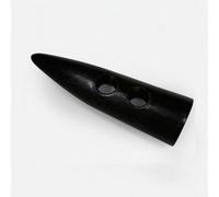 botones de abrigo de cuerno, Botones de palanca con forma diente, 2 orificios, negros, 45-55 mm, paquete, 4 y 6 unidades(Black*5.5cm,4PCS)