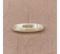 botones de abrigo de cuerno, Botones de palanca cuerno resina multicolor 50 mm 10/20 uds(Off-white,10PCS 50mm)