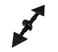 botones de abrigo de cuerno, Botones de palanca cuero sintético 20 cm, multicolor, paquete 3 o 6 pares for hacer tú mismo abrigos y chaquetas(Black,20CM 3 pair)