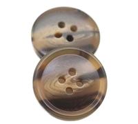 Botones de abrigo redondo Botones de gabardina Decoraciones de resina Manualidades de bricolaje, Color 4, 25mm 10piezas