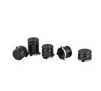 Botones de acción, A B X Y Aluminio 9 mm, Plug and Play, Botones de Bala para el Controlador Xbox One(Negro)