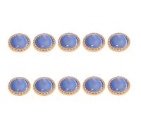 Botones de aleación deslumbrantes, costura multiusos para prendas, chaquetas, abrigo, camisa, decoración de confección, brillo, 10 Uds