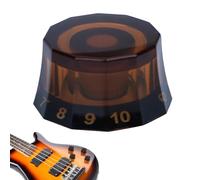 Botones de bajo, Botones de volumen,Clear Cover Volume Tone LP Guitarra Botones - Botones de guitarra giratoria, Piezas de guitarra eléctrica, Accesorios de guitarra vintage Instrumento de bajo