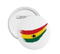 Botones de bandera de Ghana, alfileres, botones traseros, alfileres redondos en el pecho, insignias, broche de botón, sombrero, ropa, bolso, accesorios S