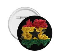 Botones de bandera de Ghana, alfileres, botones traseros, alfileres redondos en el pecho, insignias, broche de botón, sombrero, ropa, bolso, accesorios S