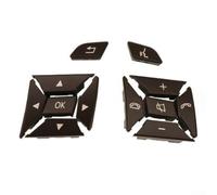 Botones de cambio de volante para Mercedes W204 Clase C 2012-2014, W212 Clase E 2014-2015, X204 Clase GLK 2013-2015 Dirección Controlador Cubierta Plástico
