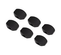 Botones de Clavijas de Ajuste de Guitarra de 6set Botón de la Máquina de Sintonizador de Metal ébano para la Guitarra Eléctrica Guicircle Semicircle Guitar Peg Buttoner Buttontuning Pegs (cuadrado