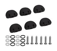 Botones de Clavijas de Ajuste de Guitarra de 6set Botón de la Máquina de Sintonizador de Metal ébano para la Guitarra Eléctrica Guicircle Semicircle Guitar Peg Buttoner Buttontuning Pegs (Gran forma