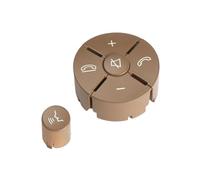 Botones de Control del Volante Embellecedor Cubierta Botón Control Interruptor Volante Coche Izquierdo Derecho Para Benz CE Para GLK Clase W204 W207 W212 2048210354(Right Beige)