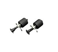 Botones de Control del Volante Para Skoda Para Superb Para Octavia Para A7 Para Karoq Para Fabia Botón Volante Multifuncional Tecla Interruptor Dirección Rodillo(2PCS Black)