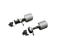 Botones de Control del Volante Para Skoda Para Superb Para Octavia Para A7 Para Karoq Para Fabia Botón Volante Multifuncional Tecla Interruptor Dirección Rodillo(2PCS Chrome)
