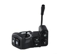Botones de control para Kukirin G2Pro/G2ProDB/G2Max E-Scooter, 6 pines manillar interruptor con claxon e intermitentes, repuesto de plástico impermeable