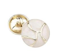 Botones de costura, 10 Uds. Accesorios de decoración de ropa abrigo de mujer de costura de Metal(Beige,20mm)