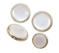 Botones de Costura 10 Uds. Botones bonitos redondos de Color dorado, botones mango perlado, blusa mujer, abrigo, accesorios ropa